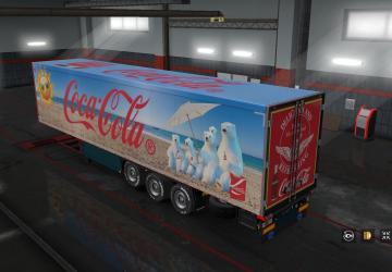 Coca Cola Summer 2019 Skin for Krone Trailer v1.0 for Euro Truck Simulator 2 (v1.32.x, - 1.35.x)