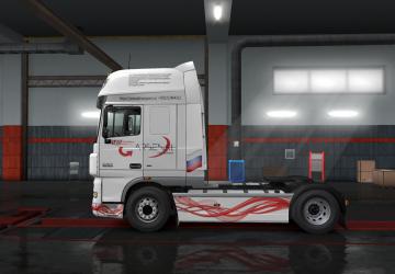 Daf Xf 105 TK Arsenal Skin version 1.0 for Euro Truck Simulator 2 (v1.33.x, - 1.35.x)