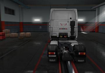Daf Xf 105 TK Arsenal Skin version 1.0 for Euro Truck Simulator 2 (v1.33.x, - 1.35.x)