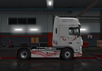 Daf Xf 105 TK Arsenal Skin version 1.0 for Euro Truck Simulator 2 (v1.33.x, - 1.35.x)