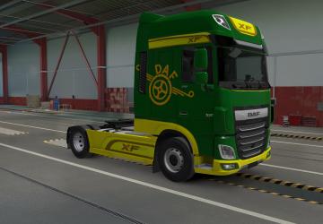DAF XF Euro Blue Skin version 1.1 for Euro Truck Simulator 2 (v1.41.x)