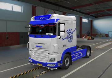 DAF XF Euro Blue Skin version 1.1 for Euro Truck Simulator 2 (v1.41.x)