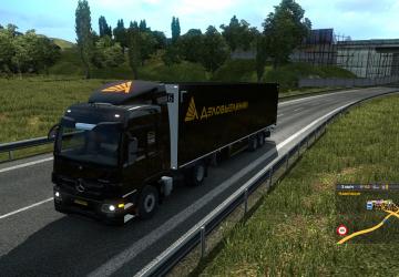 Business Lines Skin for Mercedes Actros MP3 v1.0 for Euro Truck Simulator 2 (v1.35.x)