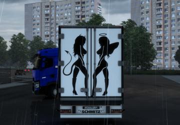 Girl Skin on the Goalposts version 1.1 for Euro Truck Simulator 2 (v1.41.x)