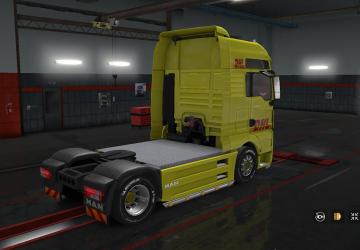 Skin «DHL» for MAN TGX version 1.0 for Euro Truck Simulator 2 (v1.28.x, - 1.34.x)