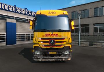 DHL Skin for Mercedes-Benz MP3 version 1.0 for Euro Truck Simulator 2 (v1.35.x)