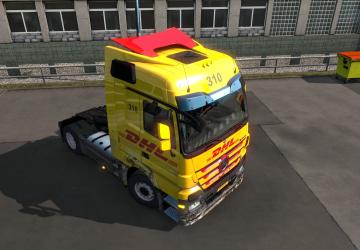 DHL Skin for Mercedes-Benz MP3 version 1.0 for Euro Truck Simulator 2 (v1.35.x)