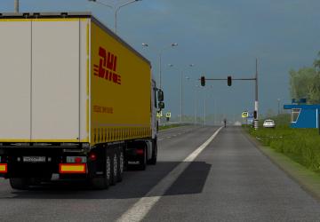 New DHL Skin for Krone Profiliner version 1.0 for Euro Truck Simulator 2 (v1.35.x, 1.36.x)