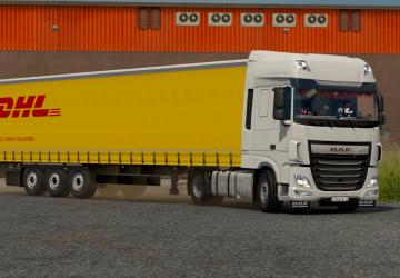 New DHL Skin for Krone Profiliner version 1.0 for Euro Truck Simulator 2 (v1.35.x, 1.36.x)