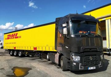 New DHL Skin for Krone Profiliner version 1.0 for Euro Truck Simulator 2 (v1.35.x, 1.36.x)