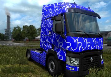Dino Skin for All Trucks version 1.0 for Euro Truck Simulator 2 (v1.38.x)