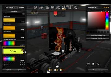 Diva Skin for Freightliner FLD version 1.0 for Euro Truck Simulator 2 (v1.35.x, 1.36.x)