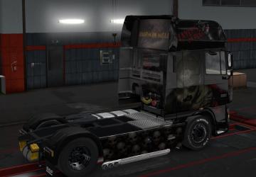 DAF 105 XF Skin Burn in Hell version 0.1 for Euro Truck Simulator 2 (v1.35.x)