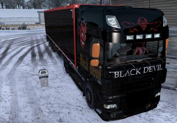 DAF XF 105 Black Devil Skin version 1.0 for Euro Truck Simulator 2 (v1.35.x)