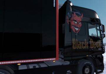 DAF XF 105 Black Devil Skin version 1.0 for Euro Truck Simulator 2 (v1.35.x)