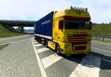 DAF XF 105 TK Transit Skin version 1.0 for Euro Truck Simulator 2 (v1.40.x)