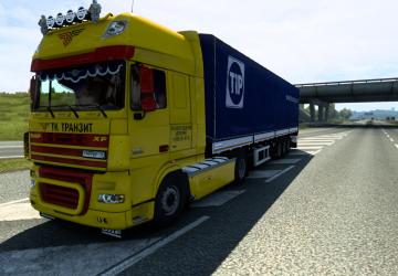 DAF XF 105 TK Transit Skin version 1.0 for Euro Truck Simulator 2 (v1.40.x)