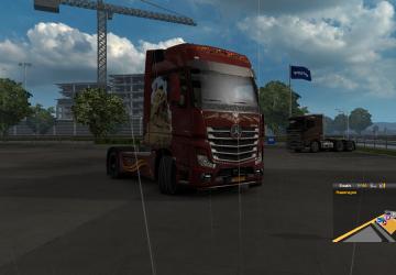 Mercedes Actros MP4 Skin version 1.0 for Euro Truck Simulator 2 (v1.36.x, - 1.42.x)