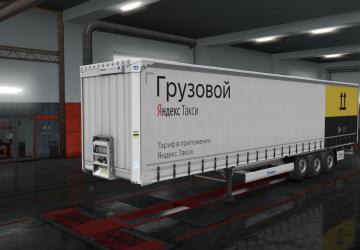 Kron Trailer Skin - Yandex Taxi version 1.0 for Euro Truck Simulator 2 (v1.35.x, 1.36.x)