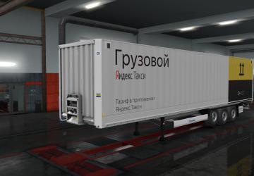 Kron Trailer Skin - Yandex Taxi version 1.0 for Euro Truck Simulator 2 (v1.35.x, 1.36.x)