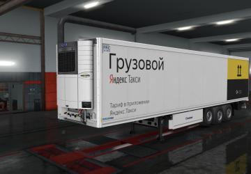 Kron Trailer Skin - Yandex Taxi version 1.0 for Euro Truck Simulator 2 (v1.35.x, 1.36.x)