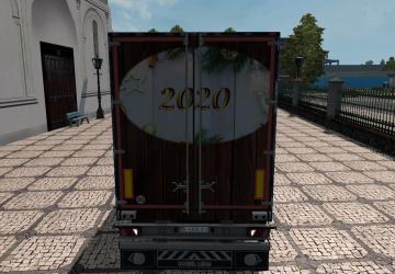 Happy New Year Trailer Skin version 1.0 for Euro Truck Simulator 2 (v1.35.x, 1.36.x)