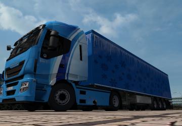 Happy New Year Trailer Skin version 1.0 for Euro Truck Simulator 2 (v1.35.x, 1.36.x)