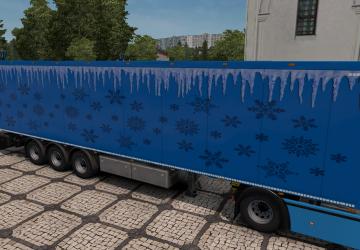 Happy New Year Trailer Skin version 1.0 for Euro Truck Simulator 2 (v1.35.x, 1.36.x)