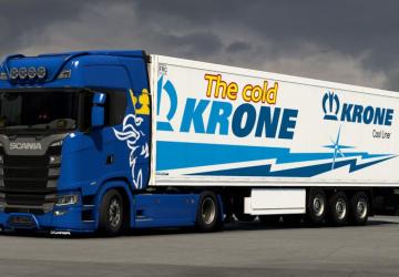 Krone Refrigerator Skin The Cold Krone version 1.47 for Euro Truck Simulator 2 (v1.47)