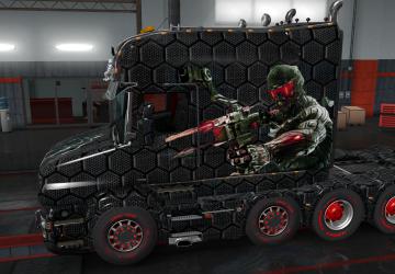 Skin for Scania T Longline version 2.0 for Euro Truck Simulator 2 (v1.35.x, 1.36.x)