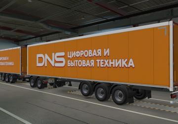DNS Skin for SCS Trailer version 1.0 for Euro Truck Simulator 2 (v1.39.x, - 1.42.x)