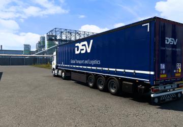 DSV Skin for Kamaz-5490/65206 and SCS Trailer v1.0 for Euro Truck Simulator 2 (v1.36.x, - 1.43.x)