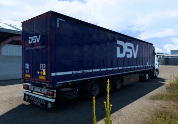 DSV Skin for Kamaz-5490/65206 and SCS Trailer v1.0 for Euro Truck Simulator 2 (v1.36.x, - 1.43.x)