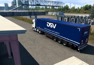 DSV Skin for Kamaz-5490/65206 and SCS Trailer v1.0 for Euro Truck Simulator 2 (v1.36.x, - 1.43.x)