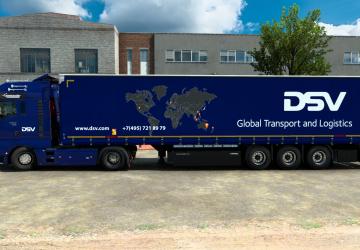DSV Skin for MAN TGX Euro6 2015 and Kogel v1.0 for Euro Truck Simulator 2 (v1.43.x)