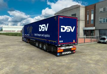DSV Skin for MAN TGX Euro6 2015 and Kogel v1.0 for Euro Truck Simulator 2 (v1.43.x)
