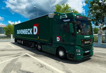 Duvenbeck Logistic Skin for MAN TGX E6 and Kogel v1.0 for Euro Truck Simulator 2 (v1.43.x)