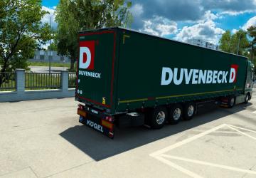Duvenbeck Logistic Skin for MAN TGX E6 and Kogel v1.0 for Euro Truck Simulator 2 (v1.43.x)