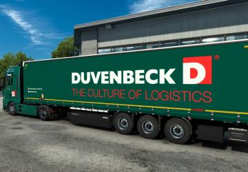 Duvenbeck Logistic Skin for MAN TGX E6 and Kogel v1.0 for Euro Truck Simulator 2 (v1.43.x)