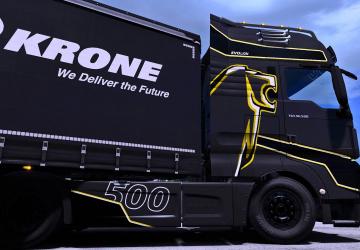 Evo Lion Skin for MAN TGX Euro 6 version 1.0 for Euro Truck Simulator 2 (v1.34.x)
