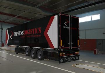 Express Logistics Trailer Skin version 1.0 for Euro Truck Simulator 2 (v1.39.x)