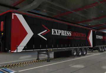 Express Logistics Trailer Skin version 1.0 for Euro Truck Simulator 2 (v1.39.x)