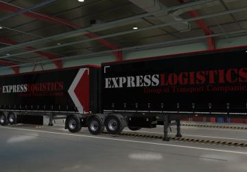 Express Logistics Trailer Skin version 1.0 for Euro Truck Simulator 2 (v1.39.x)