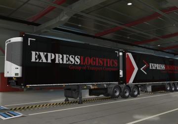 Express Logistics Trailer Skin version 1.0 for Euro Truck Simulator 2 (v1.39.x)