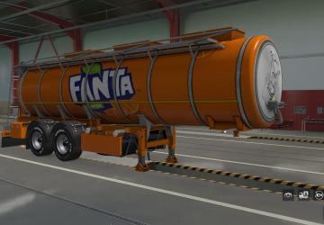 Fanta Skin for Tank Ownership version 1.0 for Euro Truck Simulator 2 (v1.37.x)