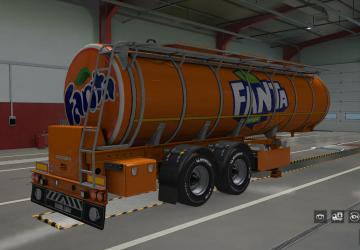 Fanta Skin for Tank Ownership version 1.0 for Euro Truck Simulator 2 (v1.37.x)