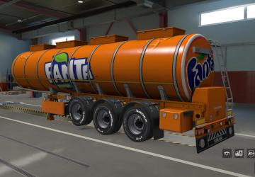 Fanta Skin for Tank Ownership version 1.0 for Euro Truck Simulator 2 (v1.37.x)