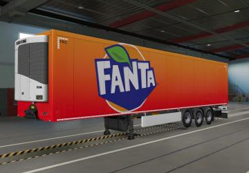 Fanta Skin for Your Trailer version 1.0 for Euro Truck Simulator 2 (v1.39.x)