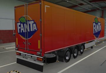 Fanta Skin for Your Trailer version 1.0 for Euro Truck Simulator 2 (v1.39.x)