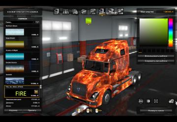 Fire Skin for Volvo VNL670 version 1.0 for Euro Truck Simulator 2 (v1.35.x, 1.36.x)